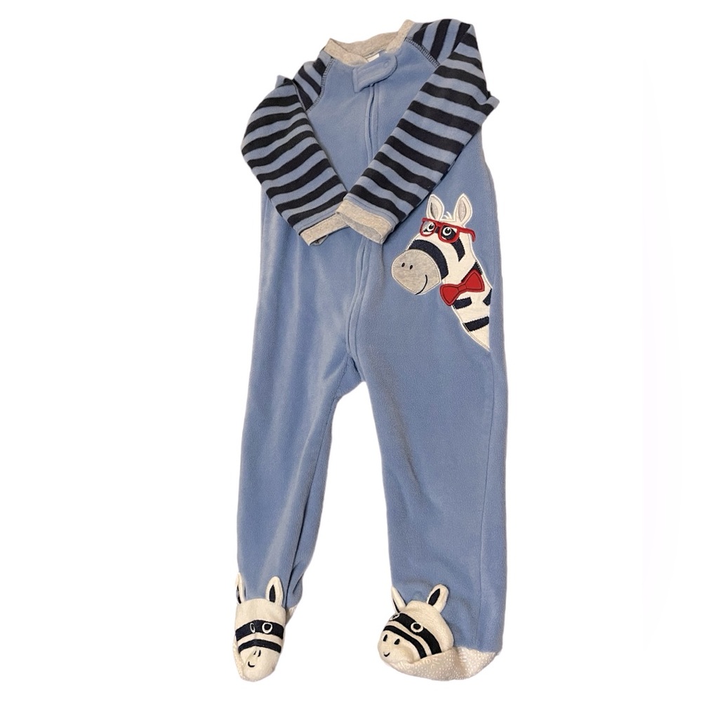 Little Me Fleece Zebra Pajama